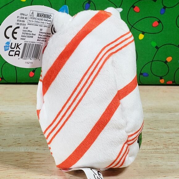 Cepia Cats Vs Pickles Kitty Cane #090 Ultrasoft Collectible Christmas Plush NWT - Picture 5 of 12